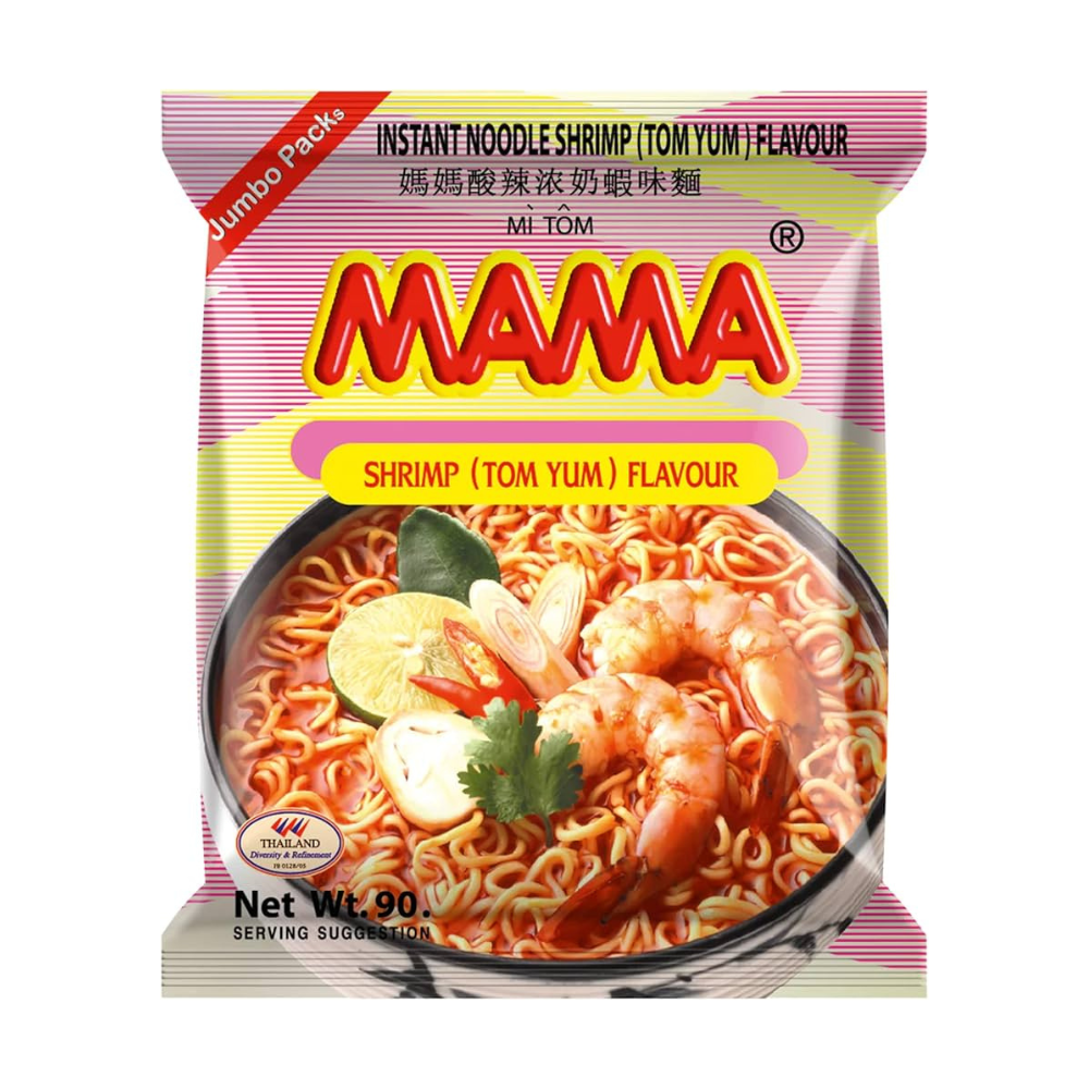 MAMA Instant Noodles Shrimp Tom Yum Halal 60 G (10x60g)