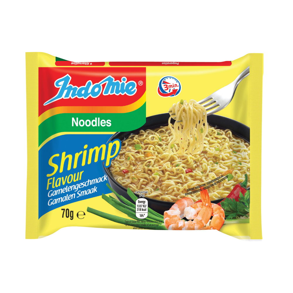 INDOMIE Instant Noodles Shrimp 70 G (20x70g)