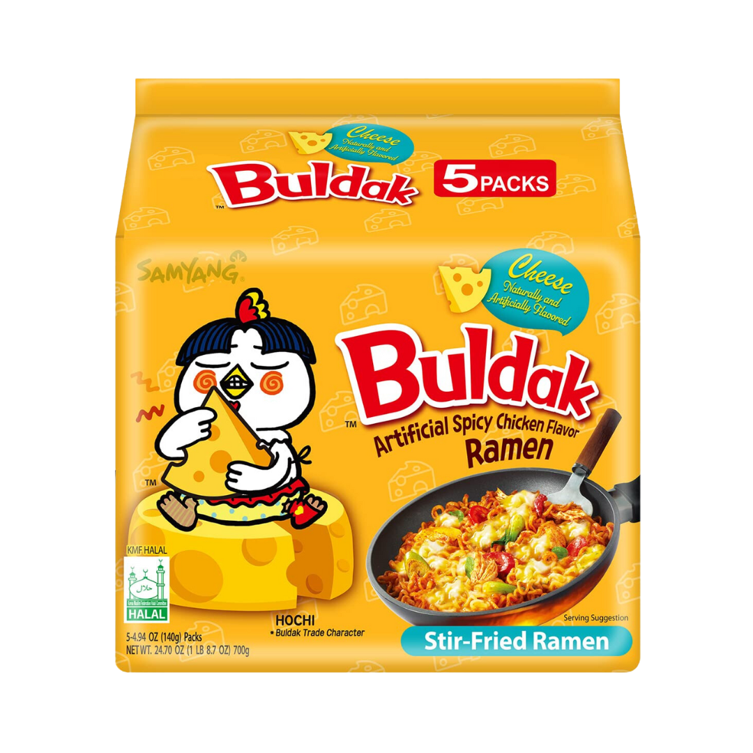 Samyang Buldak Hot Chicken Cheese (8X5X140G)