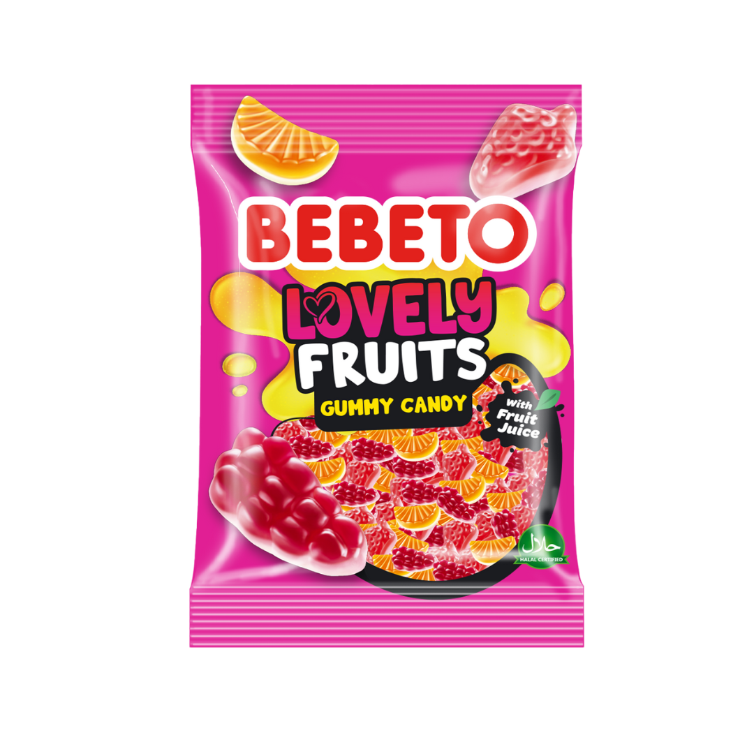 Bebeto Lovely Fruit Jellies (12x80g) -Inner