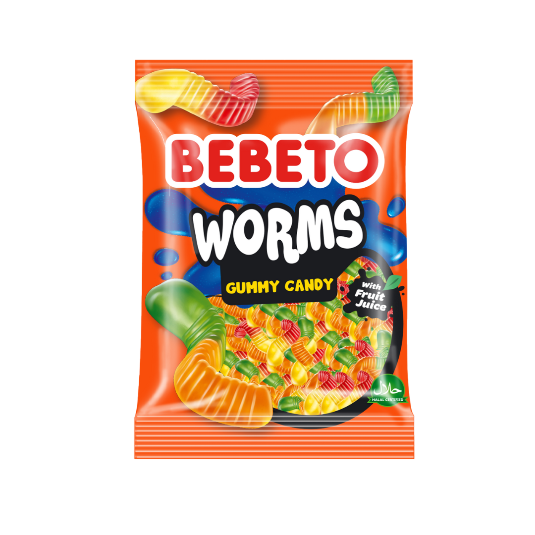 Bebeto Worms Jellies (12x80g) -Inner