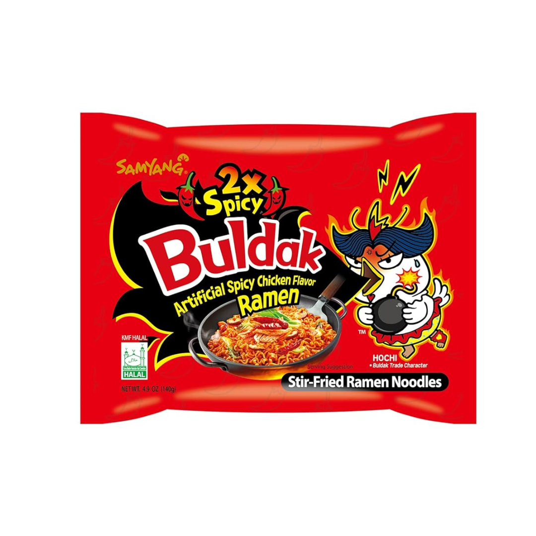 Samyang Buldak 2x Spicy Hot Chicken Ramen (40x140g)