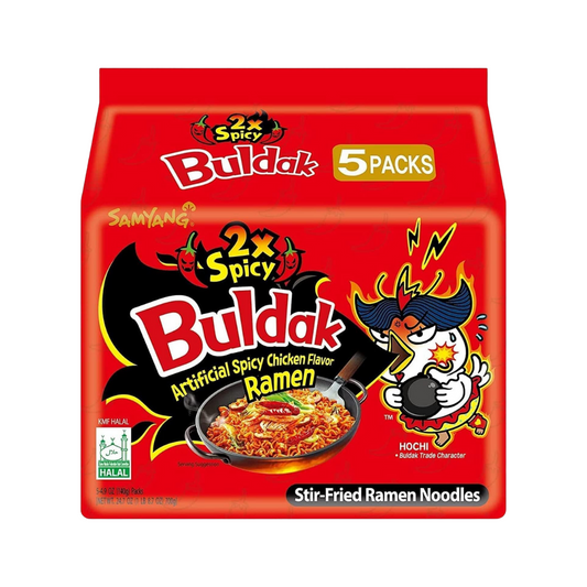 Samyang Buldak 2X Spicy Hot Chicken Ramen (8X5X140G)- Red
