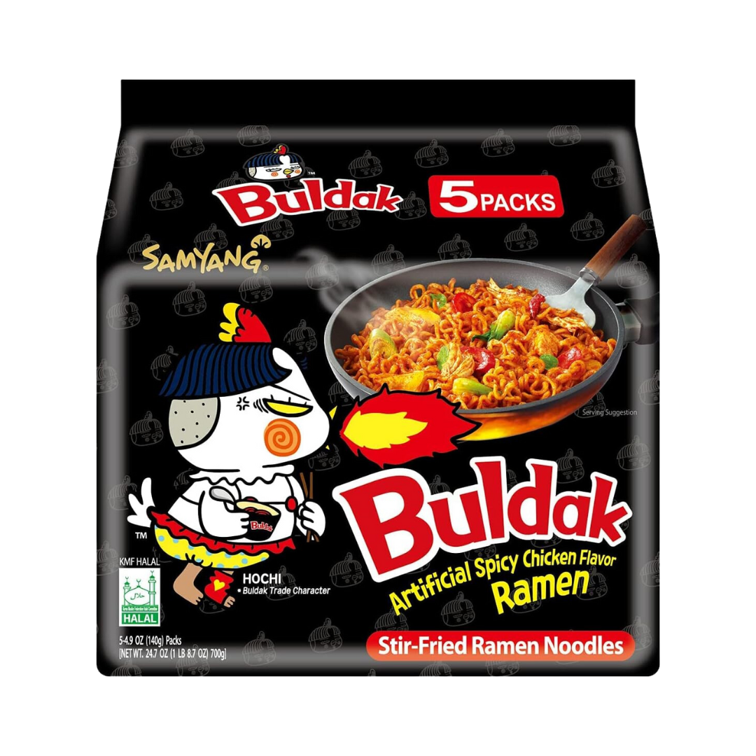 Samyang Buldak Hot Chicken Ramen Black (8X5X140G)