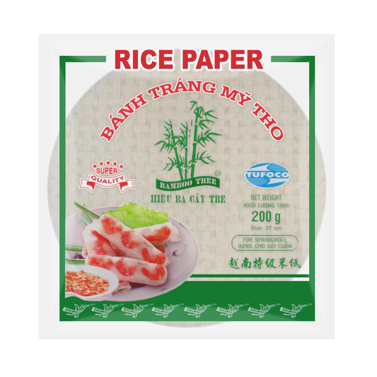 BAMBOO TREE  Rice Paper Spring Roll Round 22 cm 200G (6x200g)