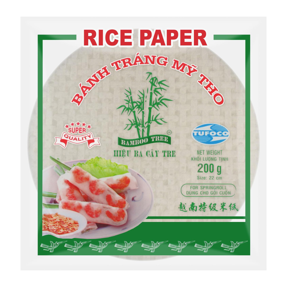 BAMBOO TREE  Rice Paper Summer Roll Round 22 cm 200G (6x200g)