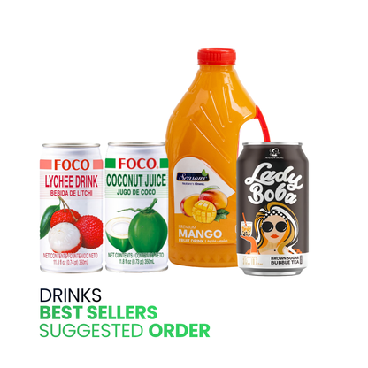Juices & Bubble Tea - Best Sellers Suggested Order