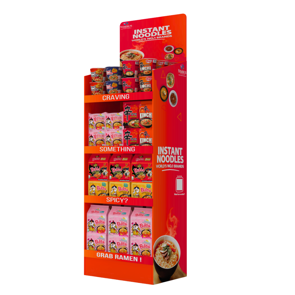 Instant Buldak Noodles - Best Selling Stand - Stock