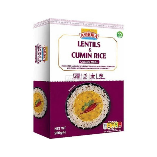 ASHOKA Instant Lentils & Cumin Rice  (4x250G)