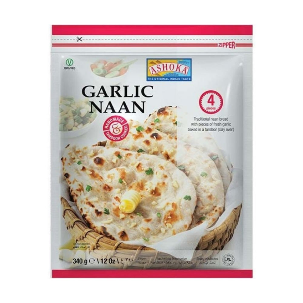 ASHOKA Naan Garlic (12x340G)