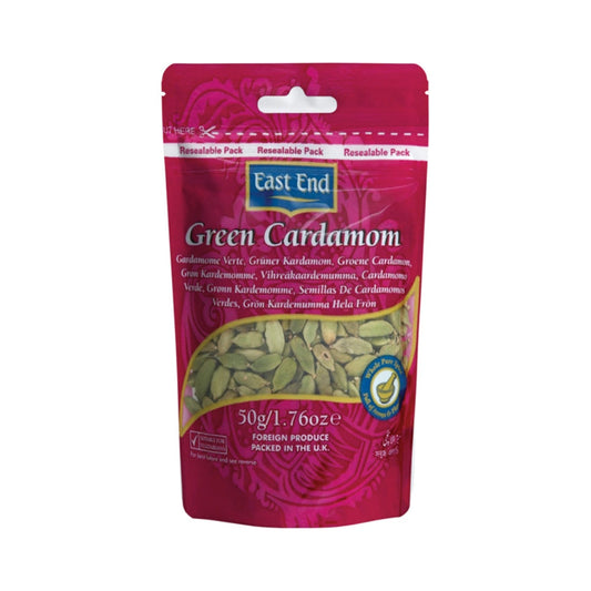 East End Whole Green Cardamom (Zip)  (20x50G)