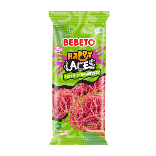 Bebeto Fruity Strawberry Twisted Sticks (12x180g)