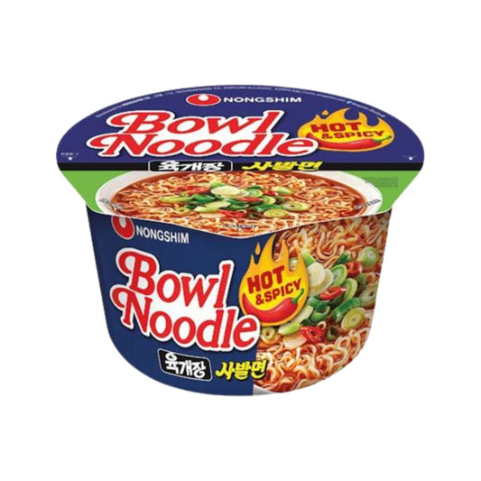 Nongshim Medium Bowl Noodle Hot & Spicy (12X100G)