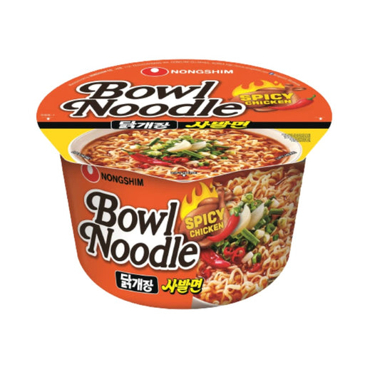 Nongshim Medium Bowl Noodle Spicy Chicken (12X100G)