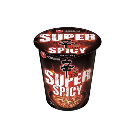 Nongshim Cup Noodles Shin Red Super Spicy (12X68G)